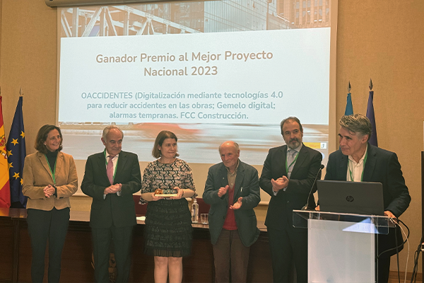 FCC Construcción gana el premio PTEC al “Mejor Proyecto Nacional 2023 de Innovación”